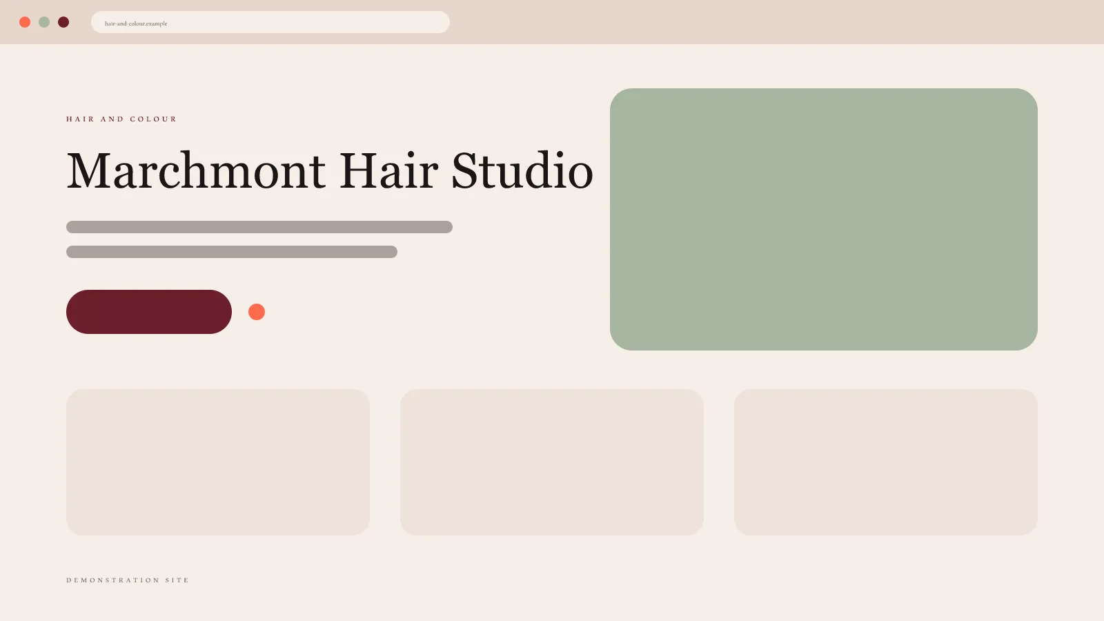 Marchmont Hair Studio home page
